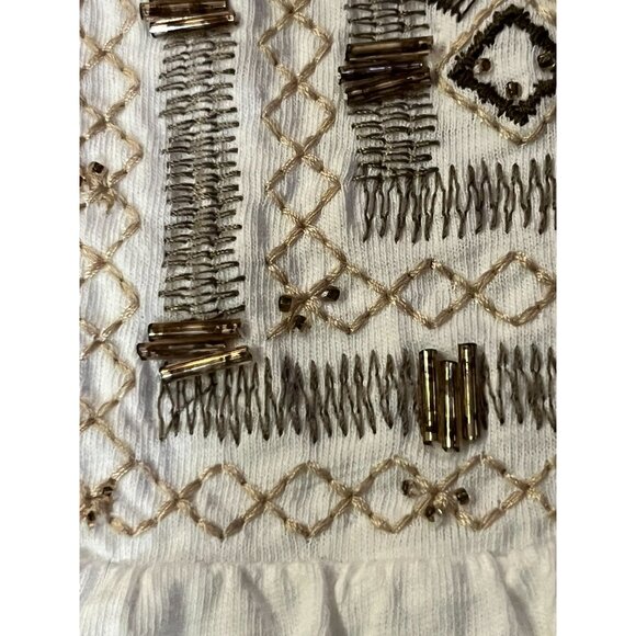 St Johns Bay Blouse Womens XL Used Sleeveless Embroidery Beads - Picture 13 of 13